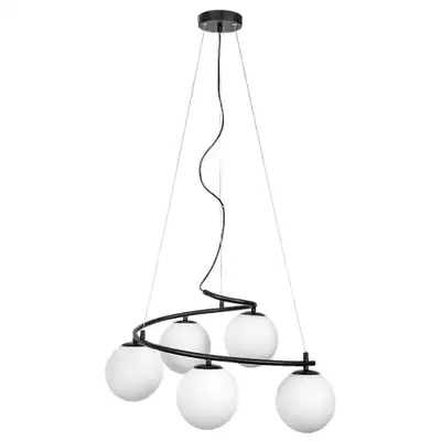 RABALUX Aslan,ind.Pend.E14 C37 5xMAX 5W,m.black