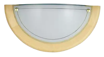 RABALUX Fa Ufo zidna lampa D30 E27 60W drvo opal