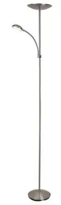 RABALUX Vlasta podna lampa LED 18W + 5W, saten hrom