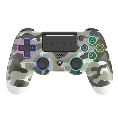 SPAWN PlayPro 4 Wireless Controller Grey Camo - PS4/PS3/PC/Android/IOS/SD