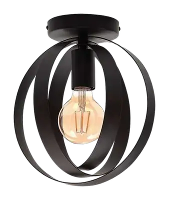 RABALUX Cortado, plafonska lampa crna metal, E27  /  1x max. 40W