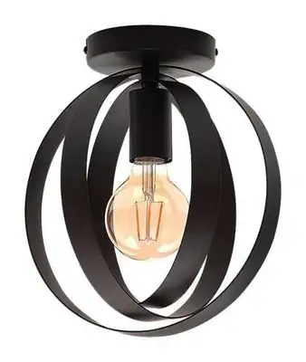RABALUX Cortado, plafonska lampa crna metal, E27  /  1x max. 40W