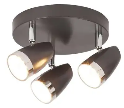 RABALUX Karen spot LED 3x4W antracit /  hrom