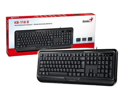 GENIUS KB-118 II,US,USB,BLK