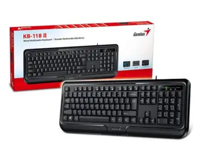 GENIUS KB-118 II,US,USB,BLK