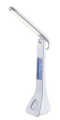 RABALUX Amato, stona LED lampa crna, dimabilna, LCD displey, sat, datum, alarm, temperatura, 7W, 4000K, visina 44cm 2