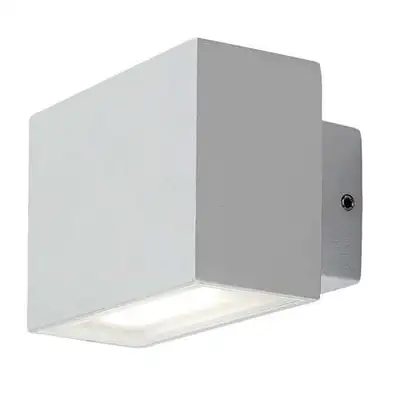 RABALUX Mataro, LED spoljna zidna bela aluminium / staklena maska, 7W, 580lm (bez stakla: 800lm), 4000K