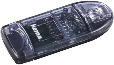 HAMA Citac SD / micro SD kartica USB 3.0 tamno sivi