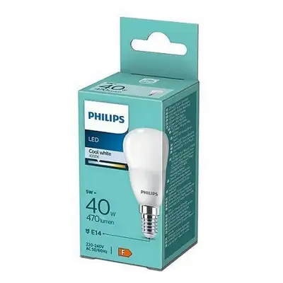 PHILIPS  5W(40W) P45 E14 CW FR ND 1PF / 12