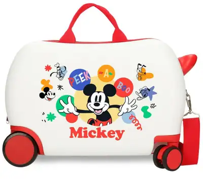 DISNEY MICKEY PEEK A BOO ABS Kofer za decu 45cm sa 4 tockica BELI