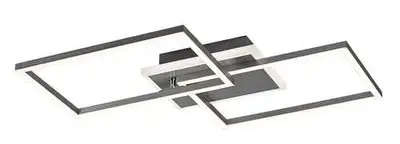 RABALUX Athelstan, LED plafonska lampa, srebrna 40W 2900lm-4300lm, 4000K