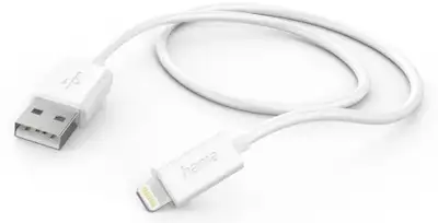HAMA USB-A na Lightning kabl za Apple, MFI, beli, 1m