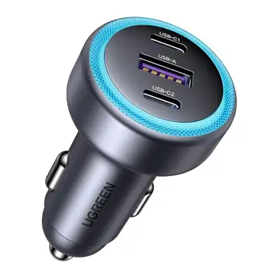 UGREEN EC307 30W 3-Port Fast Car Charger 093-0083