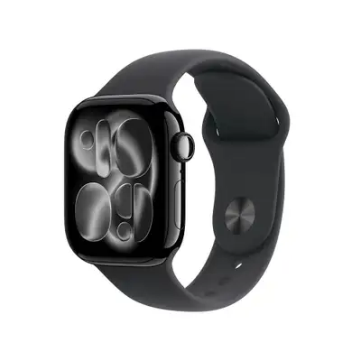 APPLE Watch S11 GPS 42mm Jet Black Aluminium Case with Black Sport Band - M/L mequ4rk/a