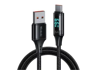 MCDODO CA-1080 kabl 6A, DISPLEJ, USB-A na TIP-C, 1.2m