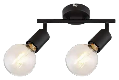 RABALUX Lamar, metal spot , E27 2xMAX 40W, mat crna