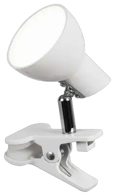 RABALUX Noah, clip lamp, bela,  LED 5W
