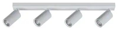 RABALUX Solo, plafonska bela metal spot lamp, 4xGU10