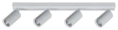 RABALUX Solo, plafonska bela metal spot lamp, 4xGU10