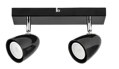 RABALUX Perico plafonjera GU10 2x5W crna