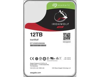 SEAGATE 12TB SATA III 256MB ST12000VN0008 Ironwolf