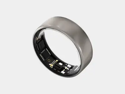 ULTRAHUMAN Ring Air - Size 12 Raw Titanium
