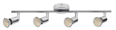 RABALUX Norton, hrom LED spot sa sijalicom 4xGU10 u paketu