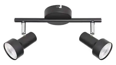 RABALUX Konrad spot, GU10 2X MAX 5W, crna