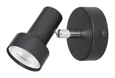RABALUX Konrad spot, GU10 MAX 5W, crna