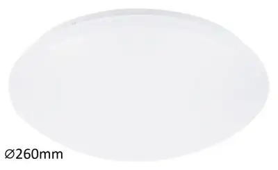 RABALUX Lucas plafonjera LED 12W 4000K 26cm bela IP20