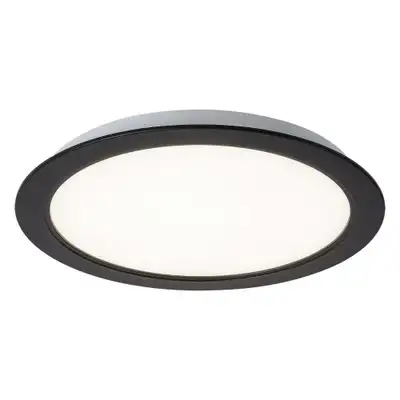 RABALUX Shaun, ugradni LED panel crni 17W, 1500lm, 4000K, okrugli, precnik 17cm