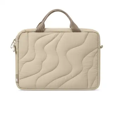 TOMTOC TERRA A28 LAPTOP HANDBAG NATURAL SAND 16" A28F2K2