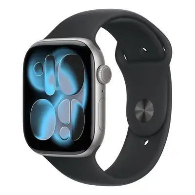 APPLE Watch S11 Cellular 46mm Space Grey Aluminium Case with Black Sport Band - M / L mfca4rk / a