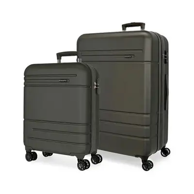 MOVOM GALAXY ABS Set kofera 2/1 sa 4 dupla tockica tamno siva