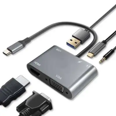 LINKOM TIP-C na HDMI+VGA+USB+TIP C+ AUDIO