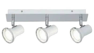 RABALUX Steve spotLEDGU10 3x4,5Ww.bulb,wh/chIP44