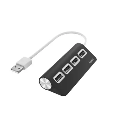 HAMA USB 2.0 HUB 1:4, 480 Mbit / s, crni 200119