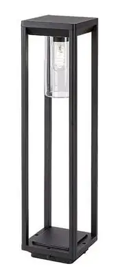 RABALUX Zernest, spoljna podna E27, visina 60cm, aluminium crna, IP54