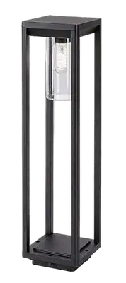 RABALUX Zernest, spoljna podna E27, visina 60cm, aluminium crna, IP54