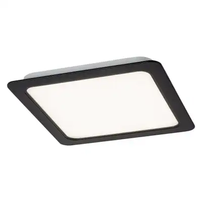 RABALUX Shaun, ugradni LED panel crni 24W 2300lm 4000K, cetvrtast 22x22cm