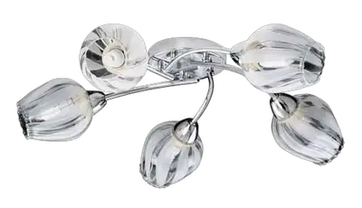 RABALUX Danila plafonska lampa E27, 5x60W, hrom