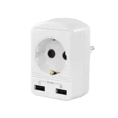 TEHNOELEKTRO 2/310-0113 Utikac prikljucnica +2 USB