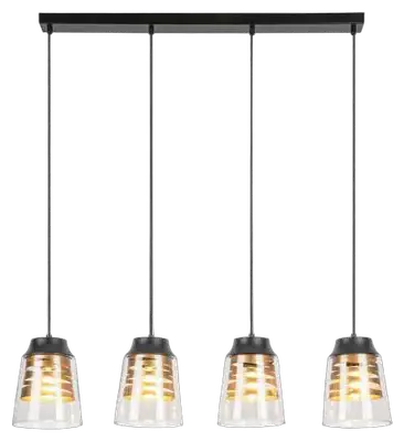 RABALUX Zenaida,visilica E27 4x60W,m.