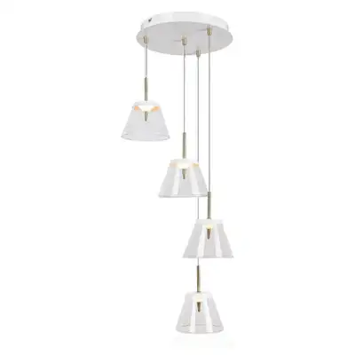 RABALUX Aviana, LED 24Wpendant, white /  bronzee,  LED 4000K