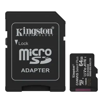 KINGSTON MicroSD 64GB Kingston SelectPlus gen 3