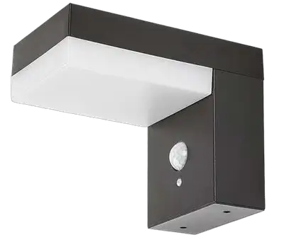 RABALUX Zrebar spoljna solarna zidna lampa crna aluminijumska 6W 450lm