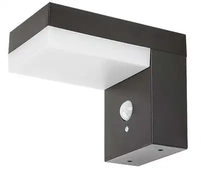 RABALUX Zrebar spoljna solarna zidna lampa crna aluminijumska 6W 450lm