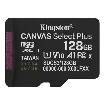 KINGSTON MicroSD 128GB Kingston SelectPlus gen 3 bez adaptera