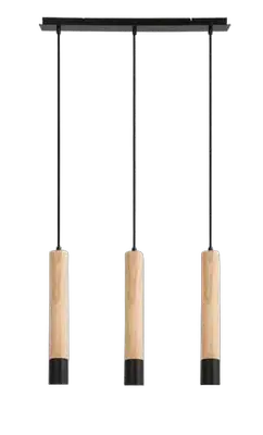 RABALUX Braulia, metalna / drvena lvisilica, GU10 3x50W, IP21