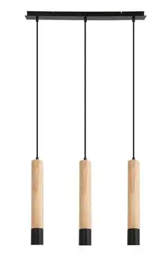 RABALUX Braulia, metalna / drvena lvisilica, GU10 3x50W, IP21